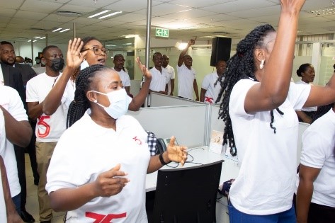 Staff of Star Assurance as they expressed gratitude to God